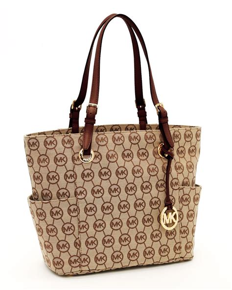 michael kors signature tote small|michael kors signature canvas tote.